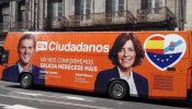 Los tres errores garrafales del autobús de campaña de C's en Galicia