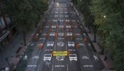 Greenpeace pinta la calle Bravo Murillo en el Día sin coches