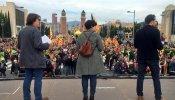 El soberanismo catalán hace oír su voz contra la judicialización de la política