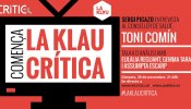 'La Klau Crítica' vuelve a 'Público TV' con entrevista al conseller de la Generalitat Toni Comín