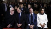 Aznar, Margallo, Botella, Cotino, Camps y Mayor Oreja, en el funeral de Rita Barberá en Valencia