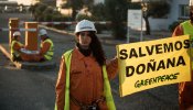 Greenpeace se instala en Doñana para frenar las obras de Gas Natural