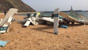 Tres heridos, ninguno de gravedad, en el aterrizaje forzoso de una avioneta en una playa de Tenerife