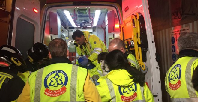 Un chico de quince años, muy grave tras caer 9 pisos desde un edificio en obras en Madrid