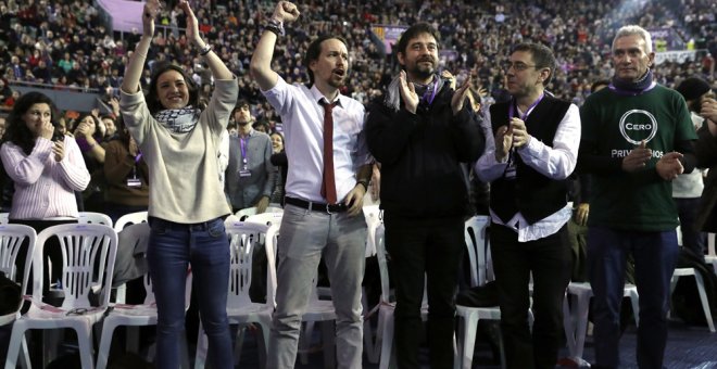 De la fundación del partido a la salida de Iglesias: cuatro asambleas para cuatro Podemos