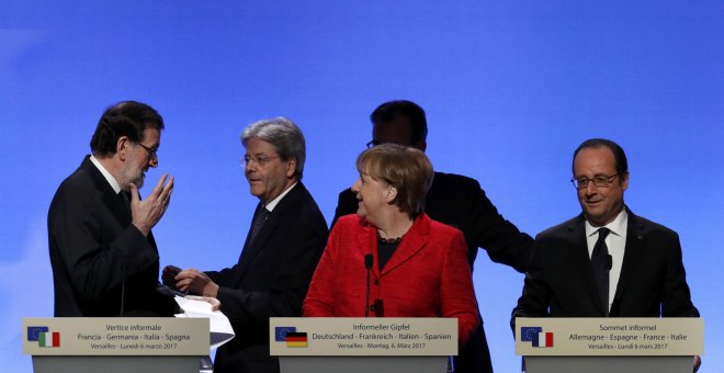 Rajoy respalda la Europa de varias velocidades que proponen Merkel y Hollande