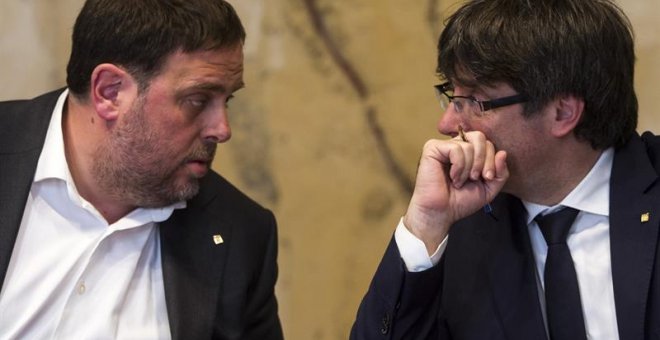 Puigdemont i Junqueras descarten anunciar ja la data del referèndum