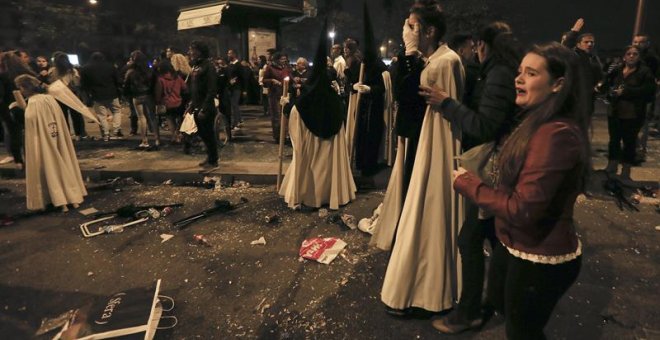 Una pelea aprovechada por "delincuentes comunes" y por "gamberros" causó los disturbios de la Madrugá de Sevilla