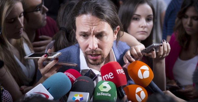 Iglesias: "Me parece una barbaridad que alguien pueda terminar en la cárcel por poner urnas en una movilización"