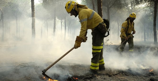 Controlado el incendio del Parque Natural de Doñana