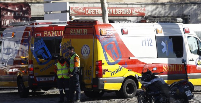 Un ciclista en estado grave tras ser atropellado por una furgoneta en Madrid