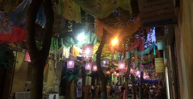 El silencio triste de las fiestas de Gràcia