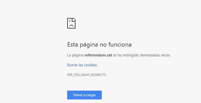 La Guardia Civil tanca la pàgina web oficial del referèndum