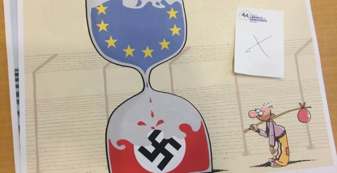 La Eurocámara censura una exposición de viñetas sobre el 60 aniversario de la UE