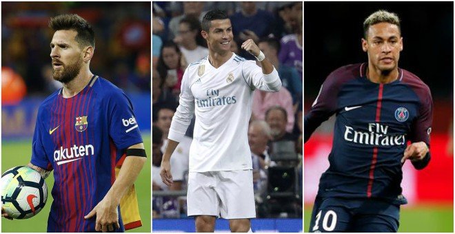Messi, Cristiano y Neymar pelearán por el premio 'The Best' de la FIFA