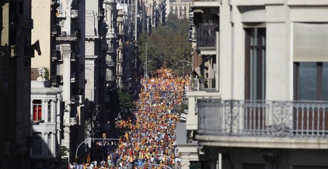 L'espanyolisme celebra a Barcelona la seva manifestació més multitudinària