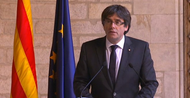 Puigdemont descarta eleccions i remet al que "determini" el Parlament