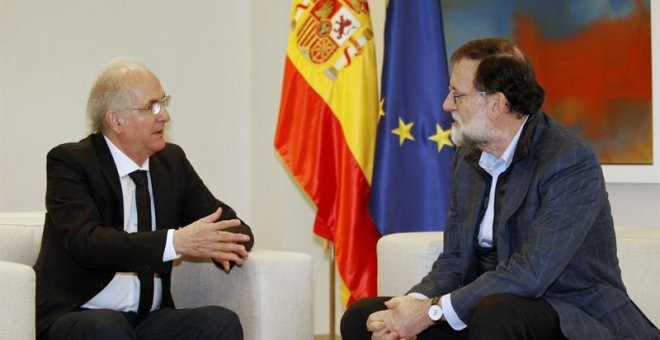 Rajoy recibe en Moncloa al prófugo venezolano Antonio Ledezma