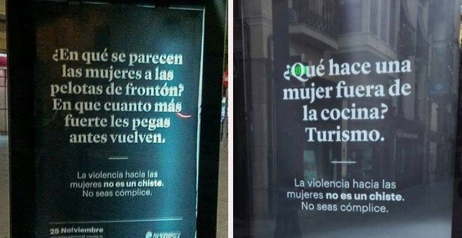 Zamora cambia la campaña de chistes machistas por frases contra ellos