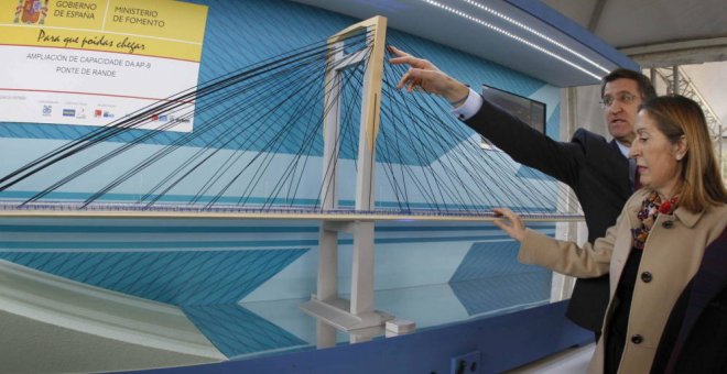 Rajoy inaugura la ampliación del puente de Rande en la autopista que enfrenta a Feijóo y De la Serna