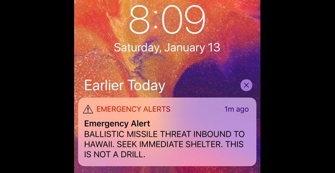 Hawai envía por error a su población una alerta por ataque de misiles