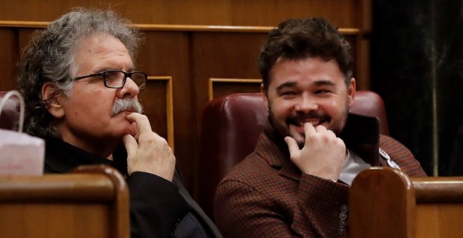 Rufián, a Rajoy: "Tengan la decencia de no decir que en Catalunya se adoctrina”