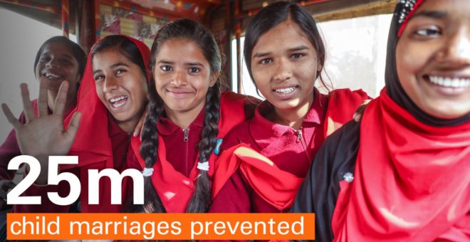 Doce millones de niñas contraen matrimonio cada año en todo el mundo