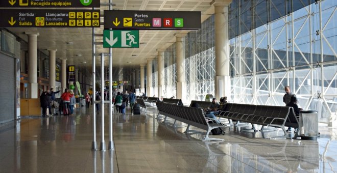 Normalidad en el primer día de huelgas simultáneas en el Aeropuerto de Barcelona