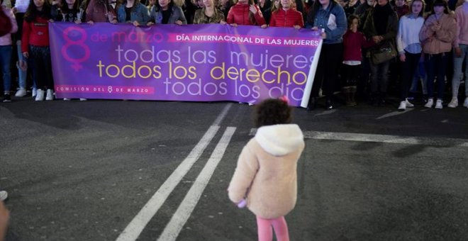Las mejores fotos de las manifestaciones feministas en España