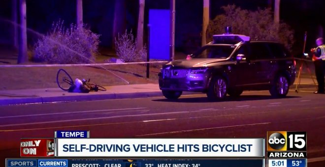 Un vehículo en modo autónomo de Uber mata de un atropello a una mujer en Arizona