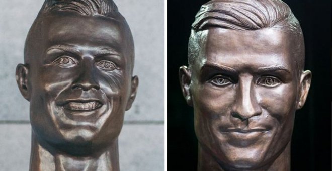 El escultor del busto de Cristiano Ronaldo realiza una nueva versión mejorada