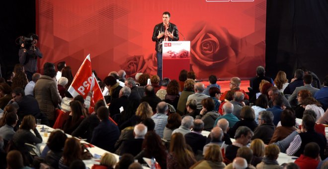 Pedro Sánchez lleva más de cien días sin hacer ningún acto con la militancia socialista