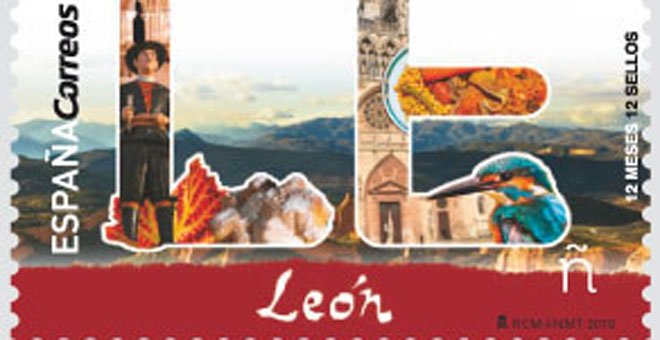 Correos presenta un sello de León en el que aparece la catedral de Burgos