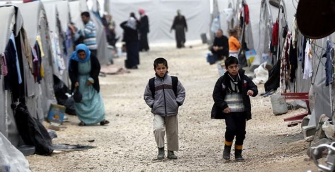 La mitad de los refugiados sirios que llegan a España son niños