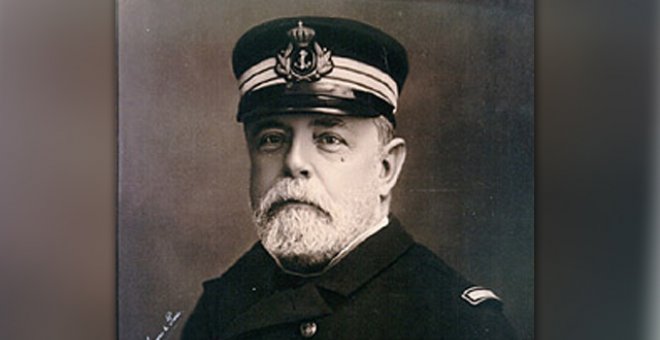 Pepe Rubianes y el Almirante Cervera