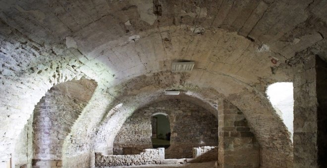 Descobriment d'una sala romànica del segle XI a la Catedral de Vic