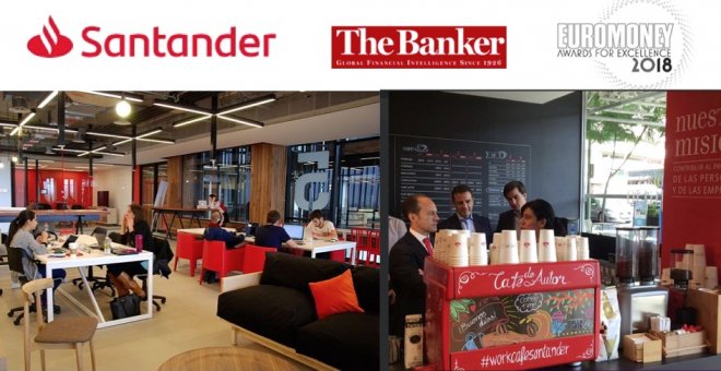 Santander es el banco más premiado del mundo en el último año