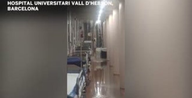 Suspendidas decenas de operaciones por inundaciones en el hospital Vall d'Hebron