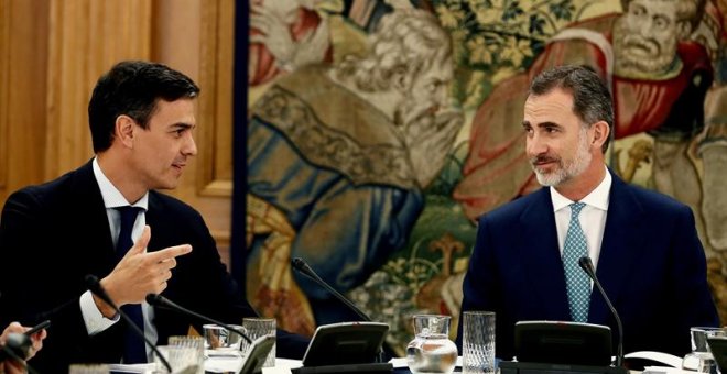 Sánchez defiende a la Corona: "Ya tenemos una monarquía renovada y ejemplar"