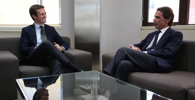 Casado y Aznar hablan de los "retos y desafíos" que afronta España en un encuentro de casi dos horas