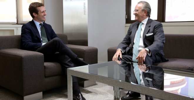 Casado recibe a Hernández Mancha en su ronda con expresidentes 'populares'