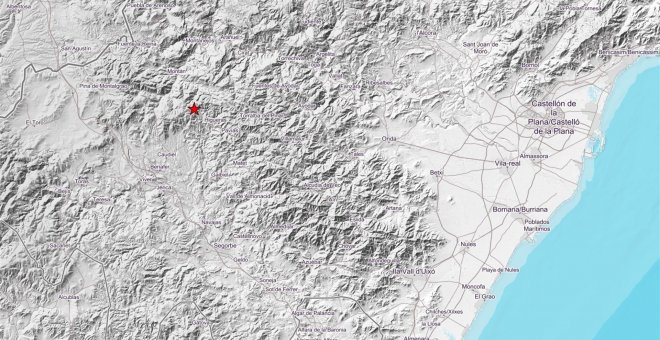 Registrado un terremoto con magnitud 3,1 en la Sierra de Espadán, Castellón