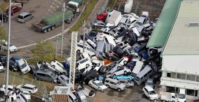 El tifón Jebi deja al menos 11 muertos y 300 heridos en Japón