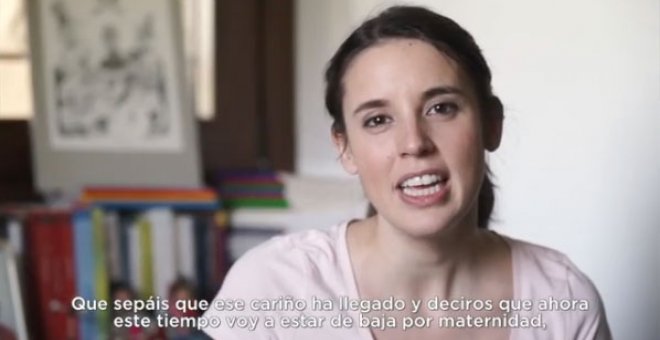 Irene Montero reaparece en un vídeo tras su maternidad: "Gracias por vuestro cariño, seguiremos conectadas por las redes"