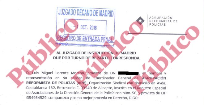 La ARP denuncia las medallas policiales que premian sin motivo a mandos 'manchados'