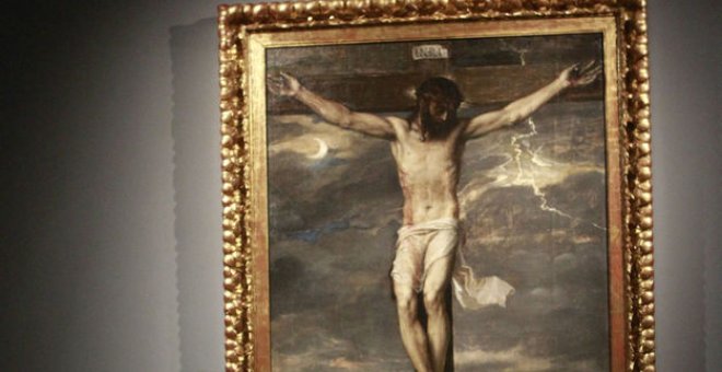 Desgracia en el Monasterio del Escorial: un cuadro de Tiziano cae y se desgarra