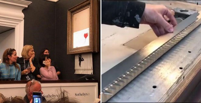 La compradora del cuadro de Banksy destruido pagará más de un millón de euros