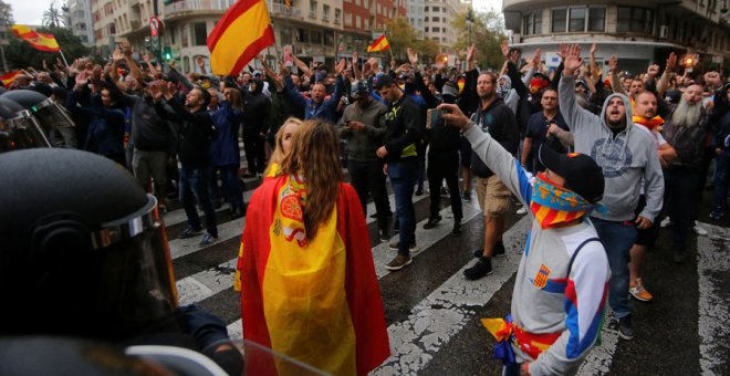 Els nazis intenten rebentar un altre cop la manifestació del 9 d'octubre a València