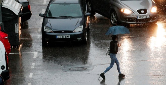 El primer gran temporal de lluvia de otoño en imágenes