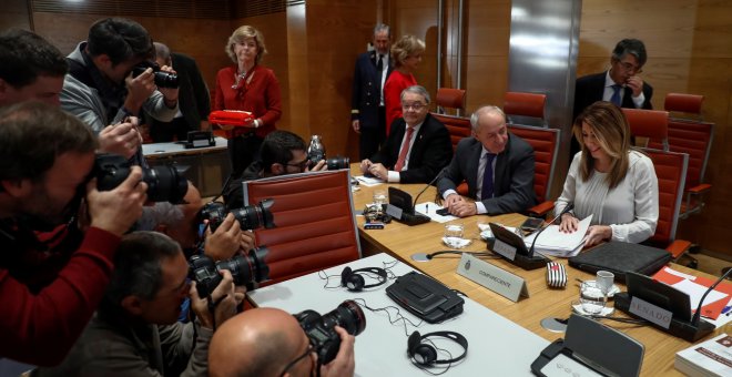 Susana Díaz, al PP en el Senado: “Me han traido aquí porque hay elecciones"